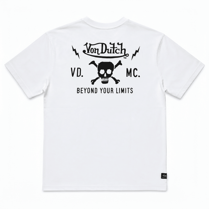 Camiseta - Von Dutch T-Shirt Algodón Blanca Beyond Your Limits