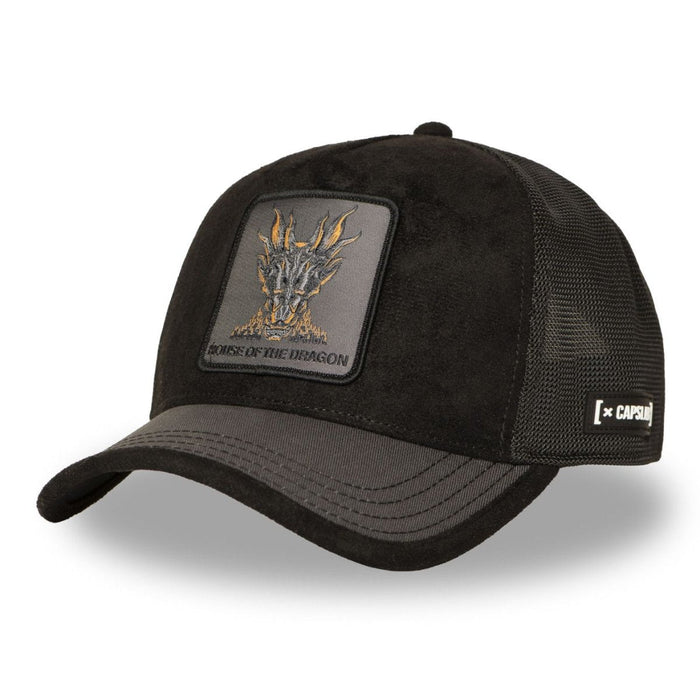 Gorras Trucker - Capslab house if dragon negra/gris GOT