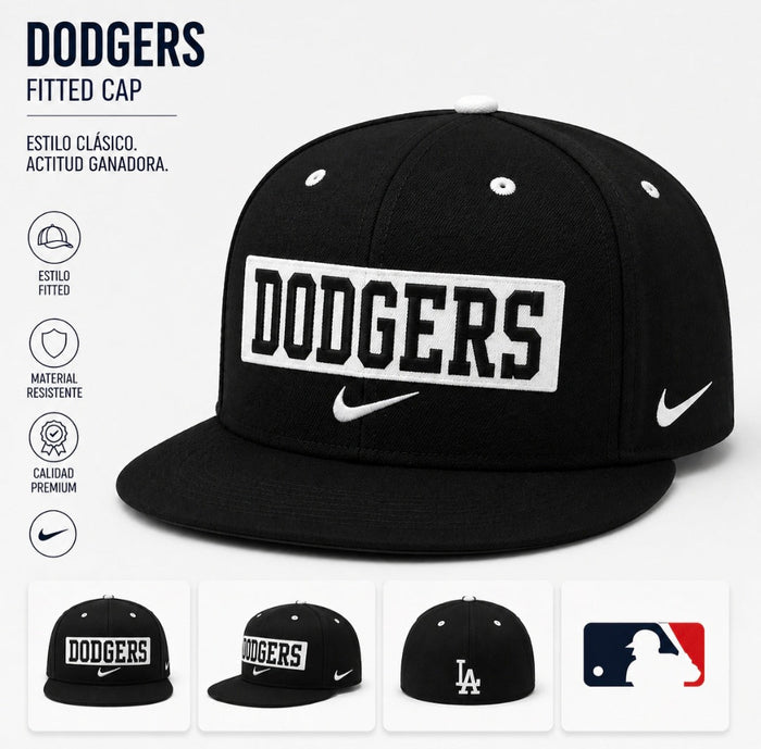 Gorras Ajustadas - Nike Los Angeles Dodgers negra Fitted