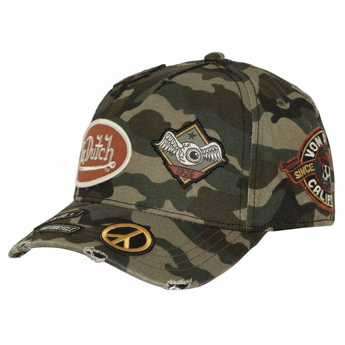 Gorras snapback - Von Dutch Snapback Camuflaje Multipatch 01