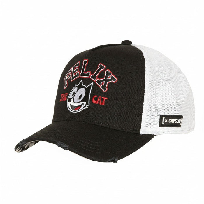 Gorras Trucker - Capslab Felix el Gato Negra/Blanca FLX1 FEL