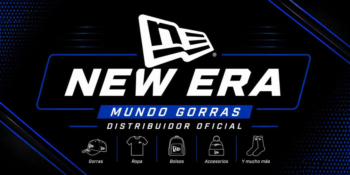 Logo oficial de New Era, marca de gorras y ropa deportiva.