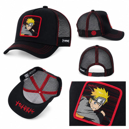 Gorras Trucker - Capslab Trucker Naruto Negra Oficial NAR2