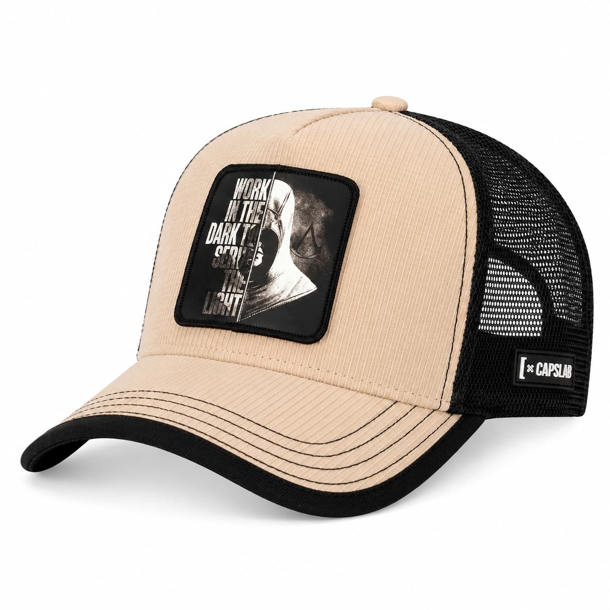Gorras Trucker - Capslab Assassin's Creed Beige/Negro ALT2B