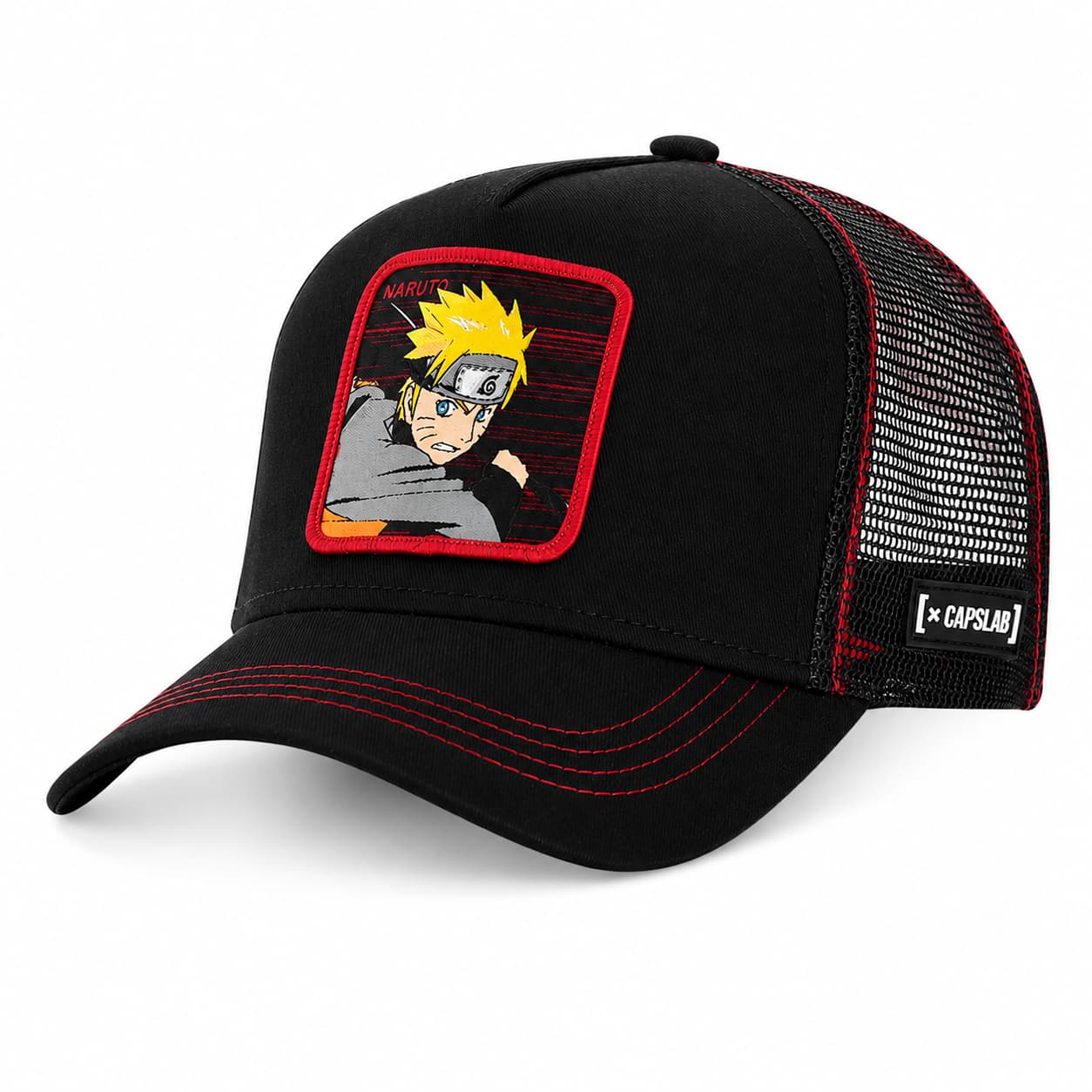 Gorras Trucker - Capslab Trucker Naruto Negra Oficial NAR2
