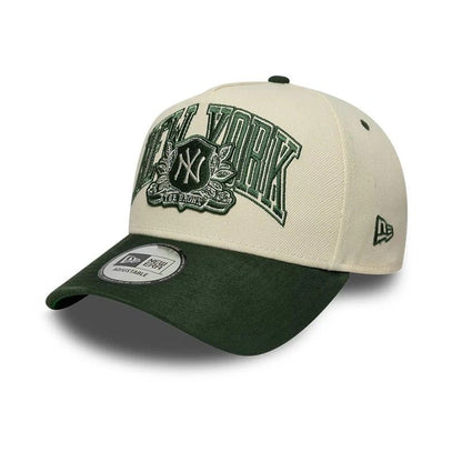 Gorras snapback - NY Yankees 9FORTY E-Frame Suede Beige Verde MLB