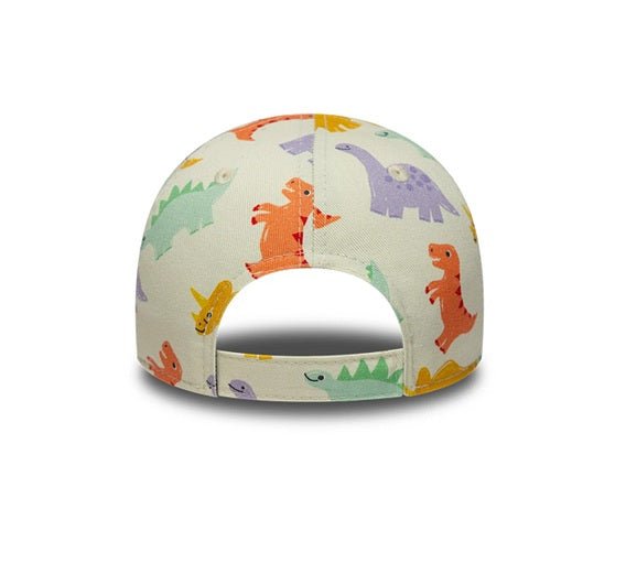 Gorras para niños o niñas - Gorra Infantil TODDLER Blanca con Dinosaurios –