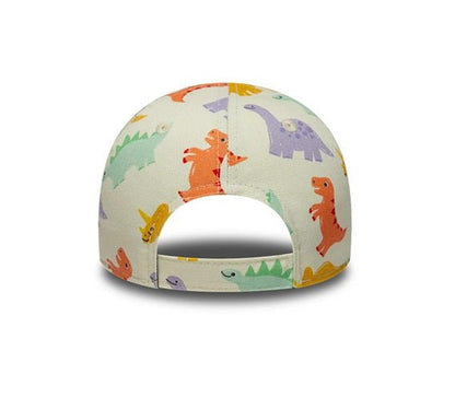 Gorras para niños o niñas - Gorra Infantil TODDLER Blanca con Dinosaurios –