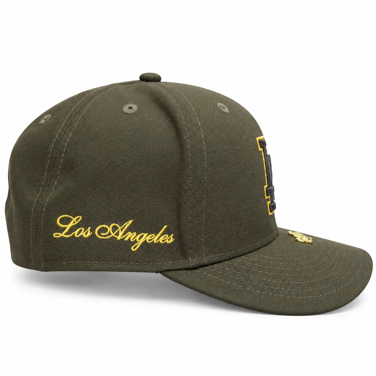 New Era 59FIFTY Los Angeles Dodgers marrón PIN pre-curved