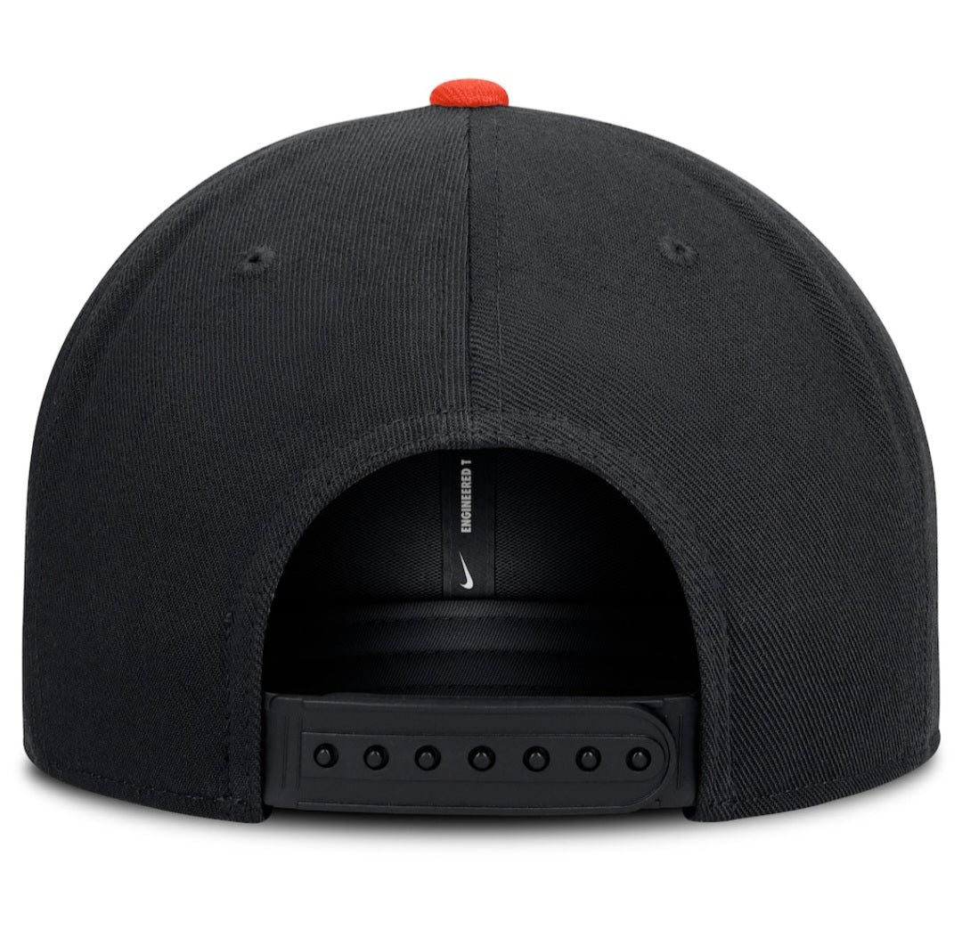 Gorras snapback - Baltimore Orioles Nike Dri-FIT negra y naranja