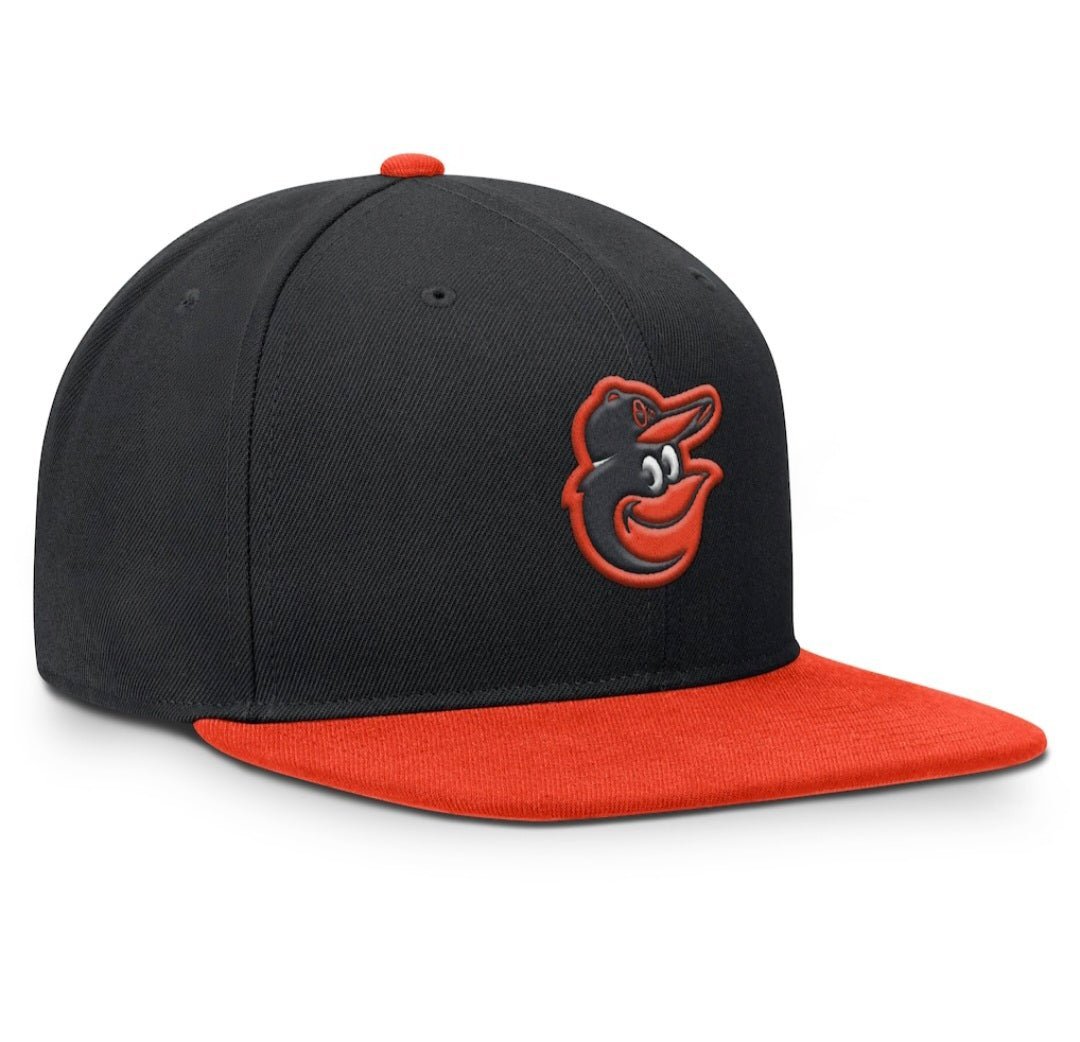 Gorras snapback - Baltimore Orioles Nike Dri-FIT negra y naranja