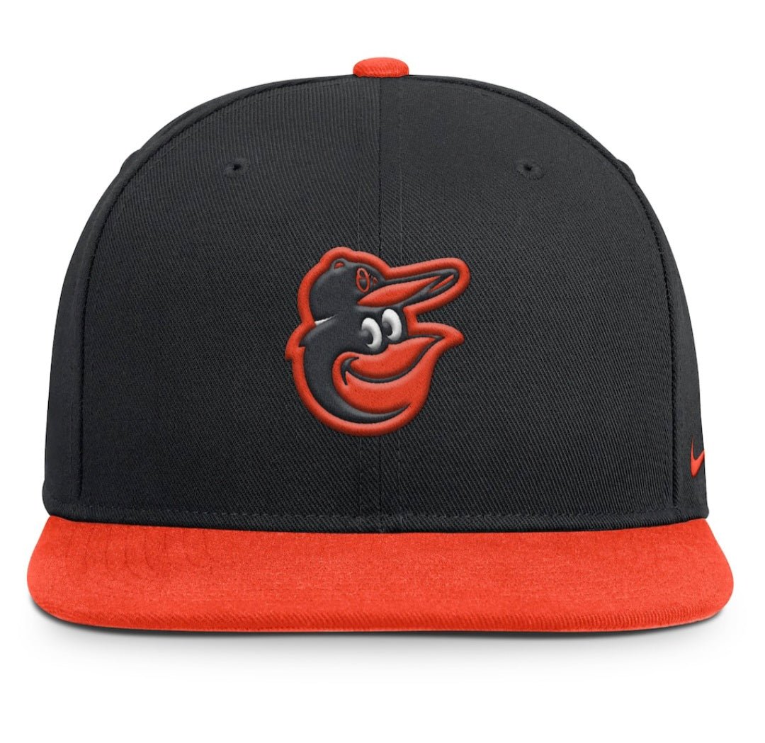 Gorras snapback - Baltimore Orioles Nike Dri-FIT negra y naranja