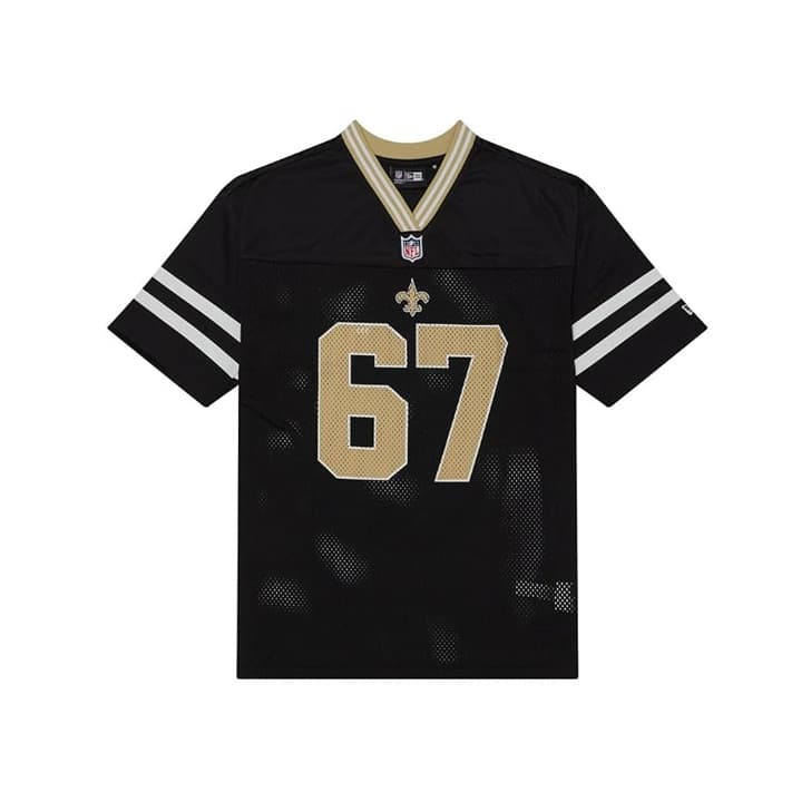 Camiseta de fútbol americano - Camiseta mesh Saints negra NFL