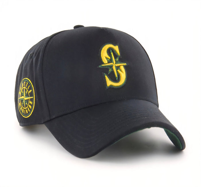 Gorras snapback - Seattle Mariners ’47 MVP snapback negra/amarilla