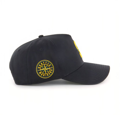 Gorras snapback - Seattle Mariners ’47 MVP snapback negra/amarilla