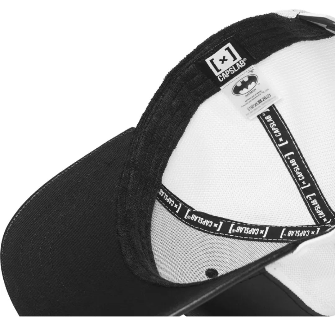 Gorras Trucker - Capslab Batman x Enigma negra y blanca