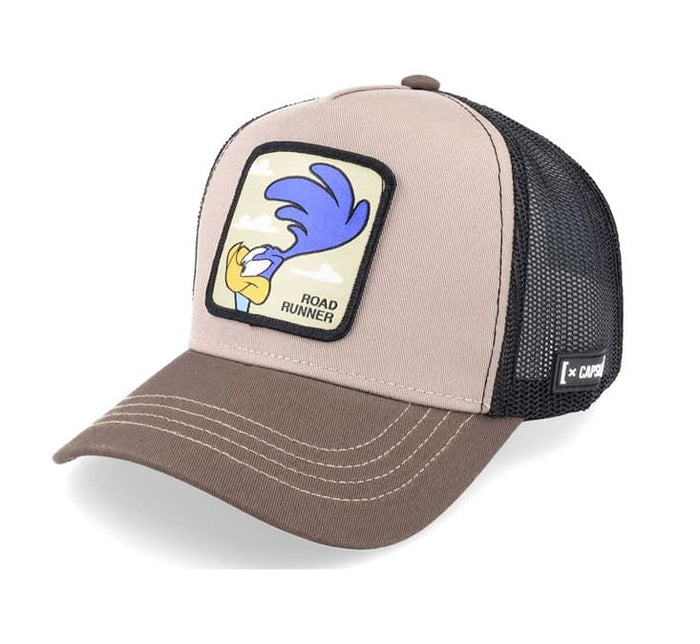 Gorras Trucker - Capslab Looney Tunes trucker Beige/Marrón Bip Bip ROA2