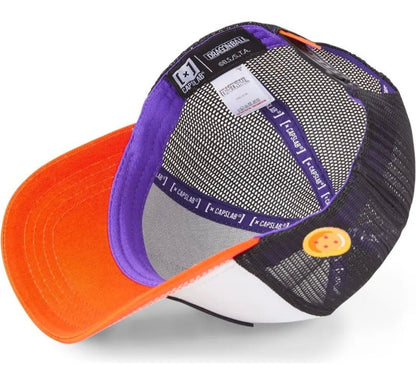 Gorras Trucker - Capslab Goku 2 Dragon Ball - blanca naranja y negro