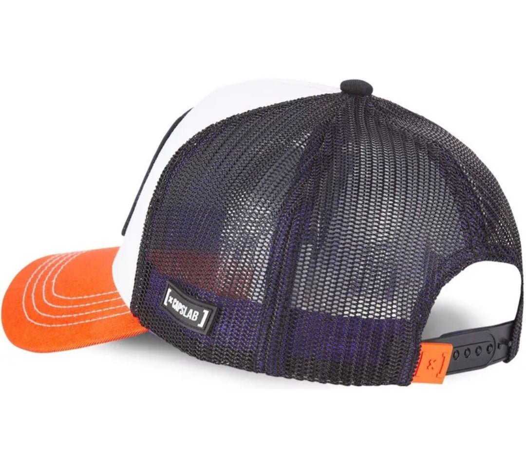 Gorras Trucker - Capslab Goku 2 Dragon Ball - blanca naranja y negro