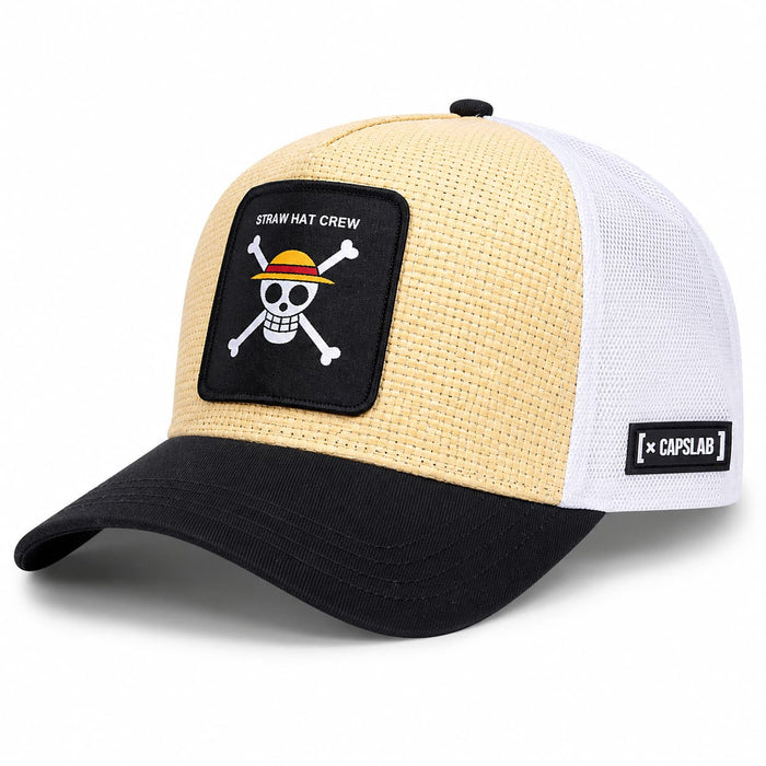 Gorras Trucker - Capslab One Piece Negra/Beige/Blanca STRAB