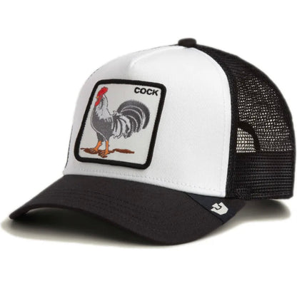 Gorras Trucker - goorin bros COCK blanca y negra
