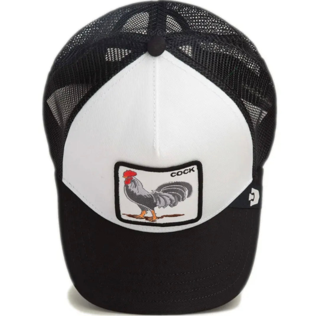 Gorras Trucker - goorin bros COCK blanca y negra