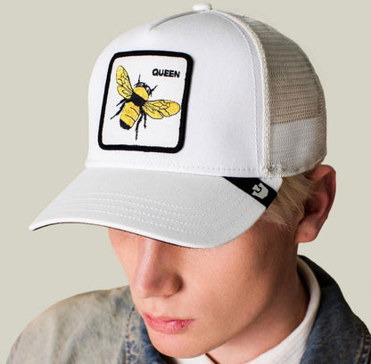 Gorras Trucker - goorin bros blanca QUEEN abeja