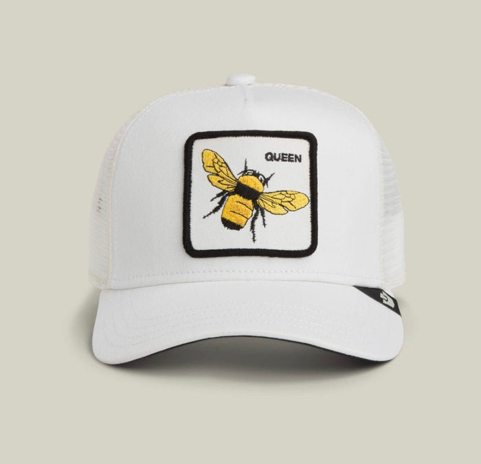 Gorras Trucker - goorin bros blanca QUEEN abeja