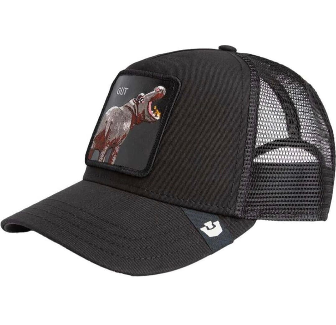 Gorras Trucker - Goorin Bros Gut Negra Hipopótamo
