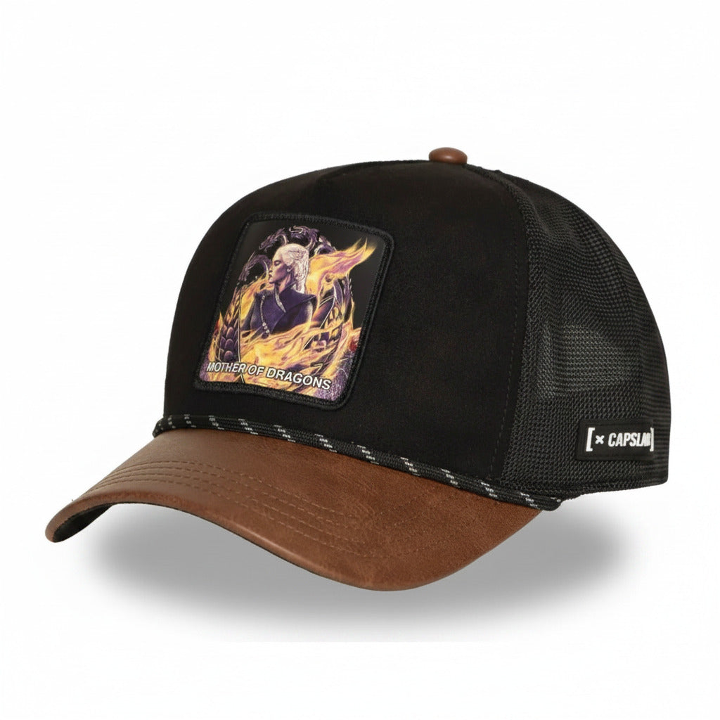 Gorras Trucker - Capslab Daenerys Targaryen MOT marron/negro GOT