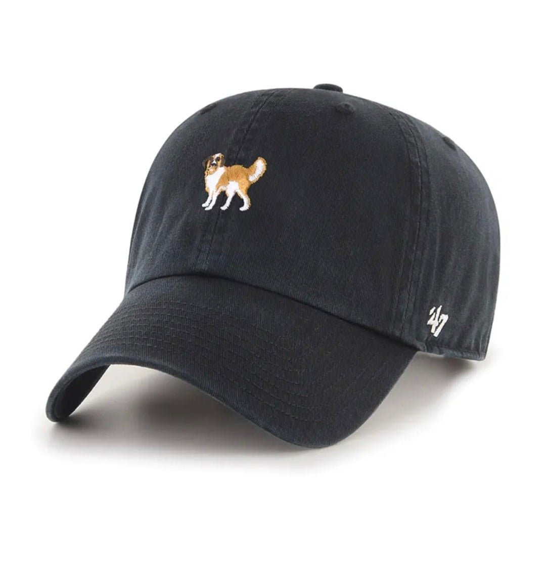 Gorras strapback - Negra '47 CLEAN UP perro san bernardo