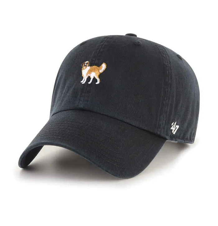 Gorras strapback - Negra '47 CLEAN UP perro san bernardo