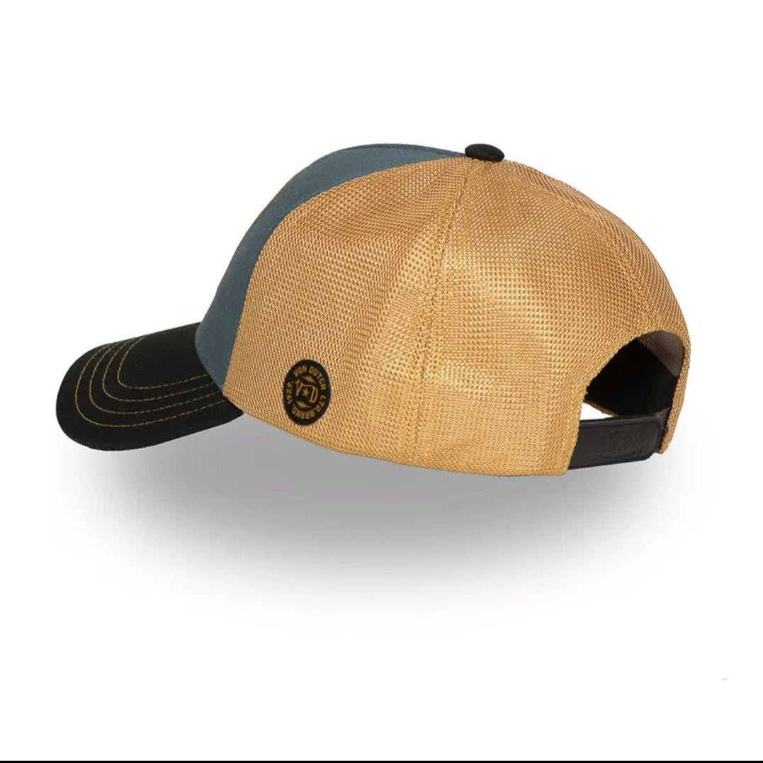 Gorras Trucker - Von Dutch Negra Azul y Beige WILD07