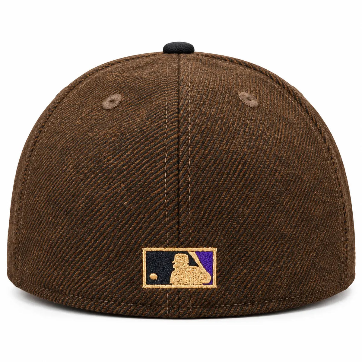 Gorra New Era 59FIFTY Arizona Diamondbacks marrón y negra vista trasera