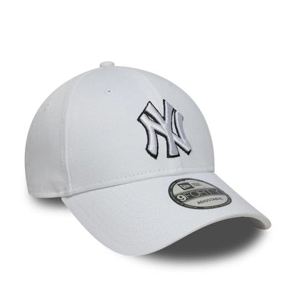 Gorras strapback - New York Yankees blanca Outline 9FORTY
