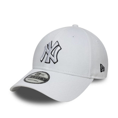 Gorras strapback - New York Yankees blanca Outline 9FORTY