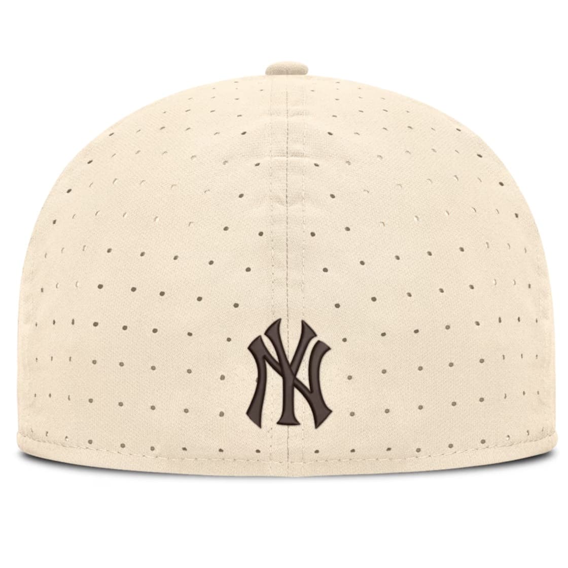 gorra nike fitted new york yankees parte trasera color beige