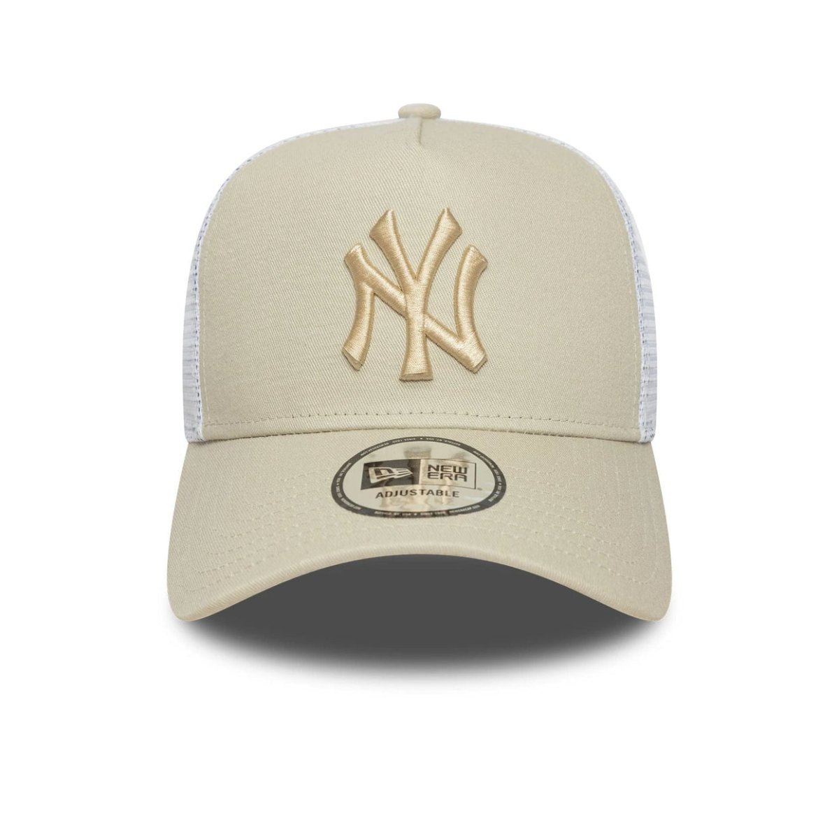 Gorras Trucker - NY Yankees beige A-Frame trucker