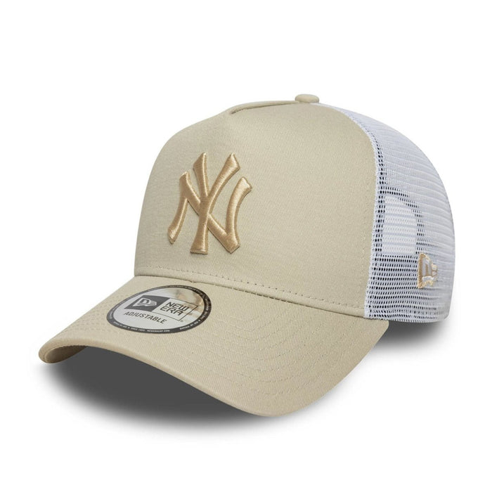 Gorras Trucker - NY Yankees beige A-Frame trucker