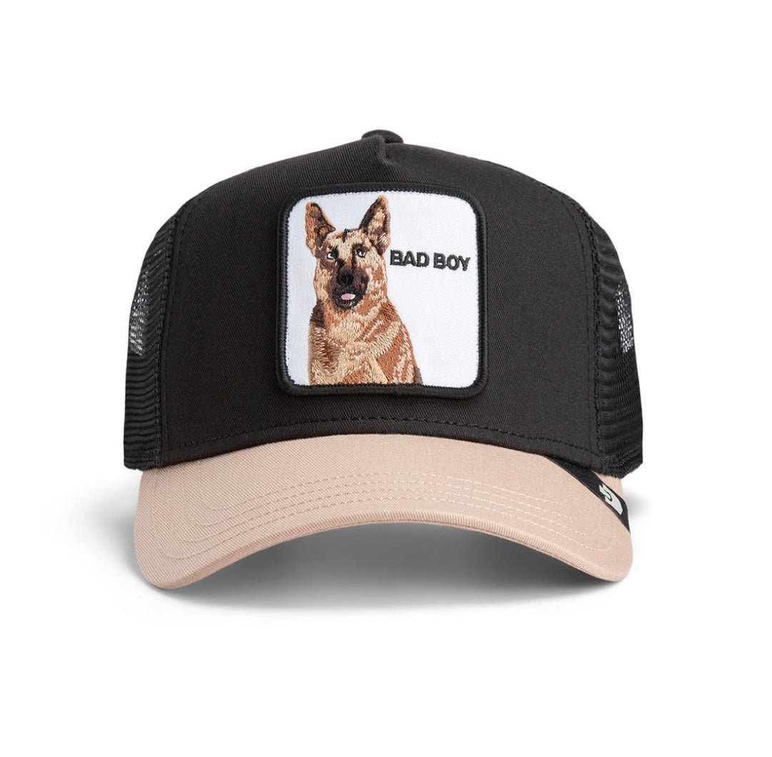 Gorra pastor alemán goorin bros bicolor negra beige -