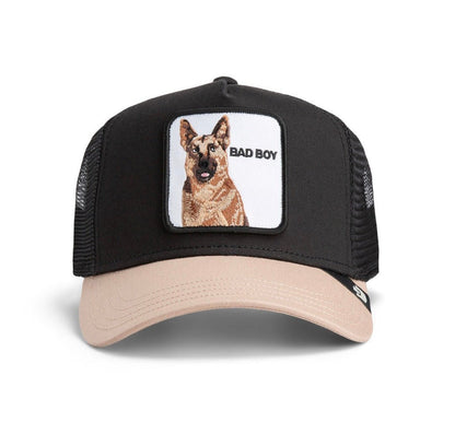 Gorra pastor alemán goorin bros bicolor negra beige -