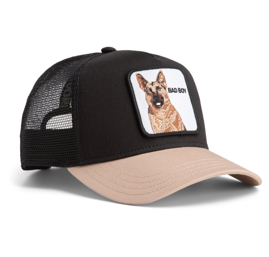 Gorra pastor alemán goorin bros bicolor negra beige -