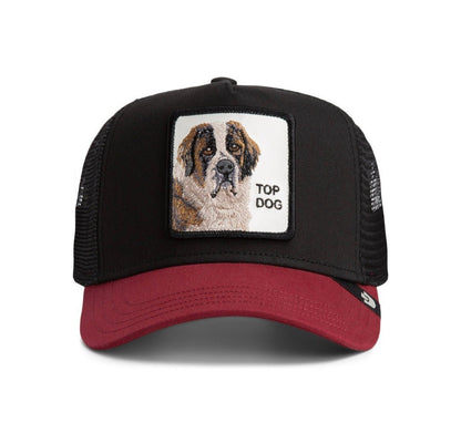 Gorras Trucker - Goorin Bros negra y roja TOP DOG