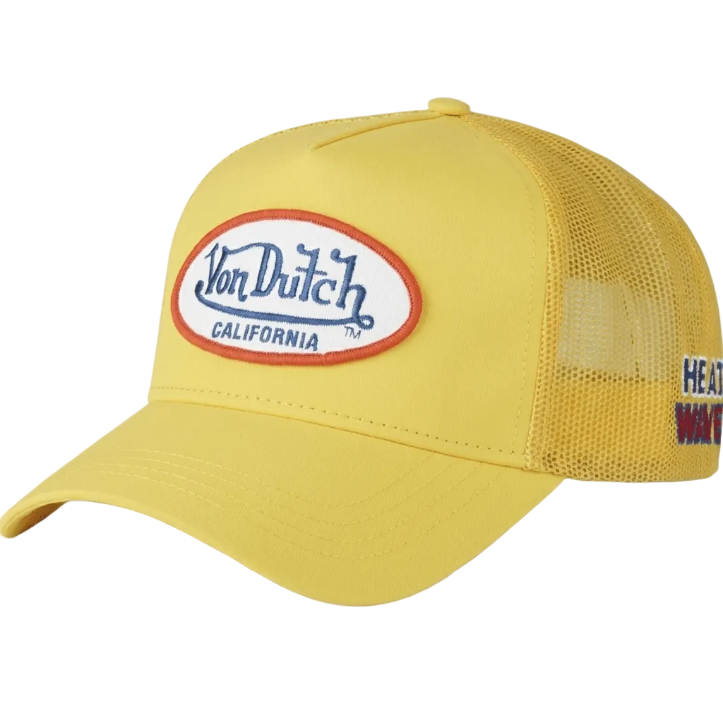 Gorras Trucker - Von Dutch Amarilla POLY11 Azul Marino front