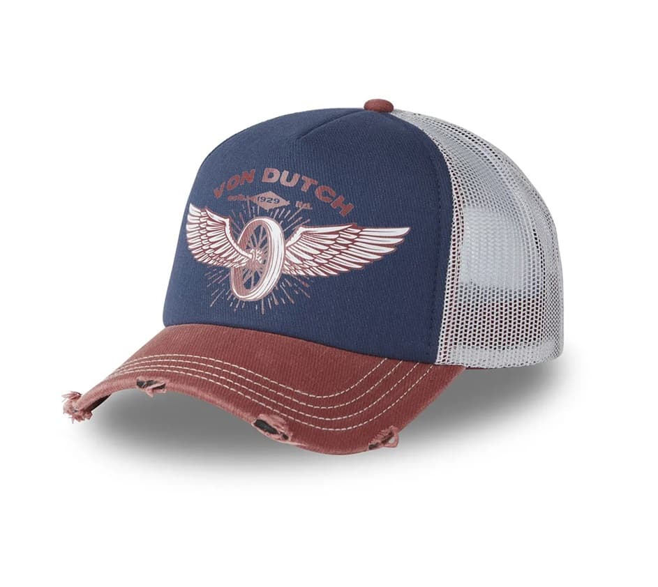 Gorras Trucker - Von Dutch trucker marrón/navy/gris CREW19