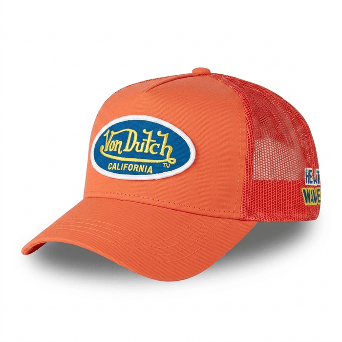 Gorras Trucker - Von Dutch Naranja POLY10 Azul Marino front
