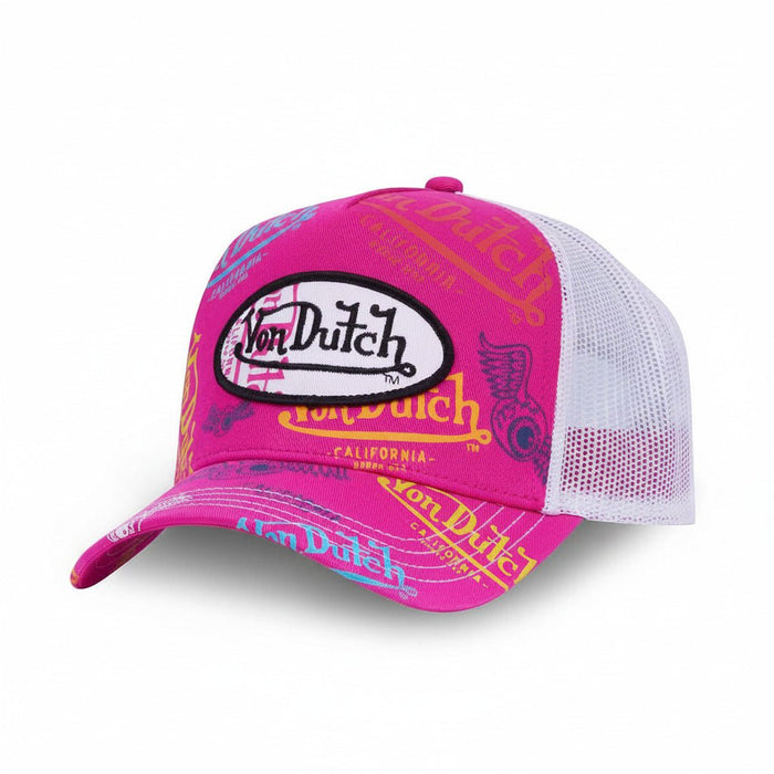 Gorras Trucker - Von Dutch Trucker Fucsia/Blanca Graffiti LE/FUS