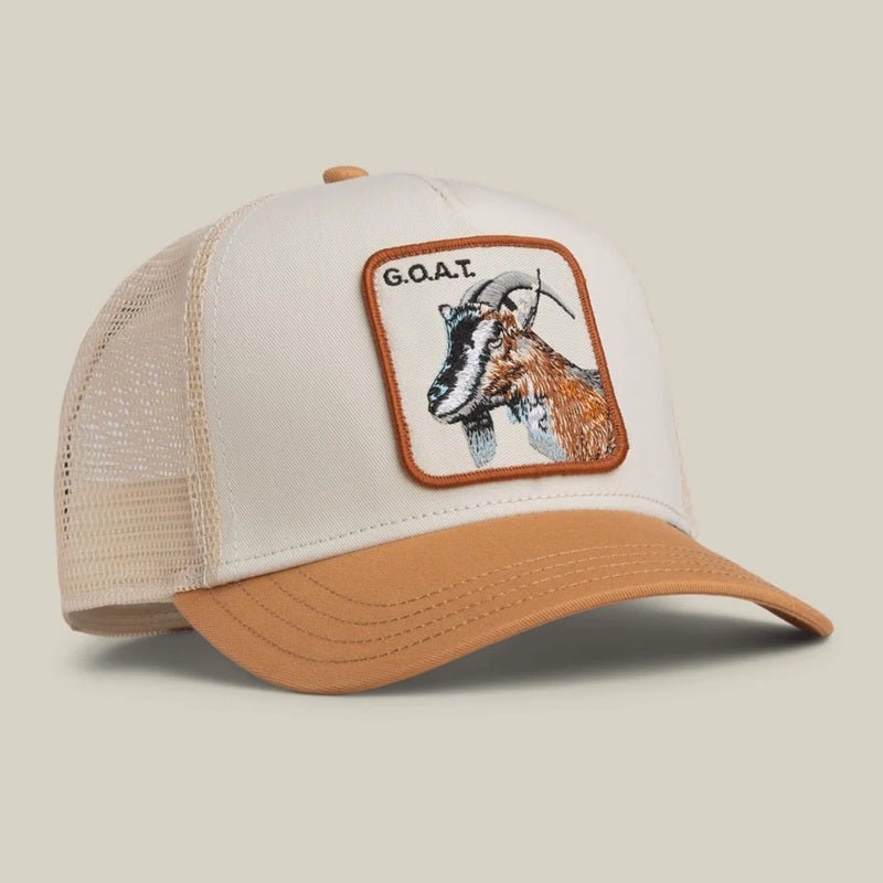 Gorras Trucker - Goorin Bros GOAT la cabra beige/marrón