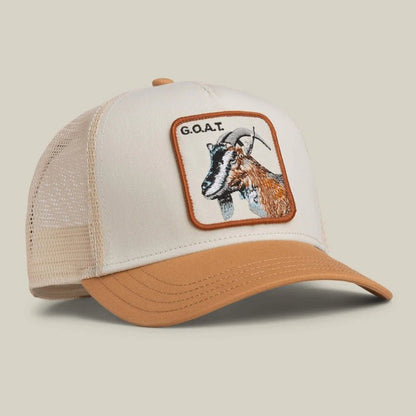 Gorras Trucker - Goorin Bros GOAT la cabra beige/marrón
