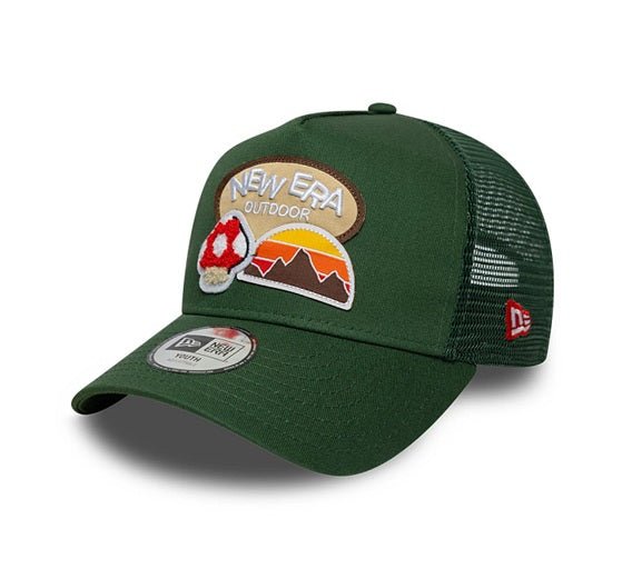 Gorras para niños o niñas - New Era Outdoor YOUTH Trucker Verde – Snapback Infantil